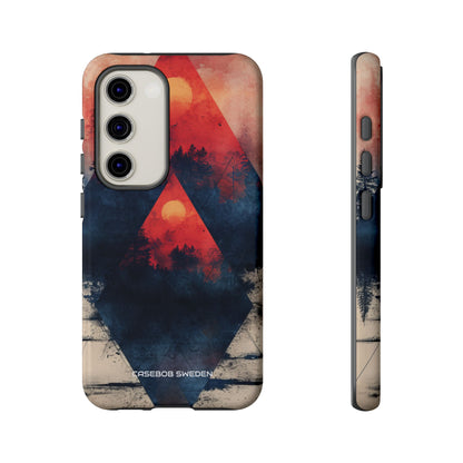 Red Sky Serenity - Tough Samsung S23 Phone Case