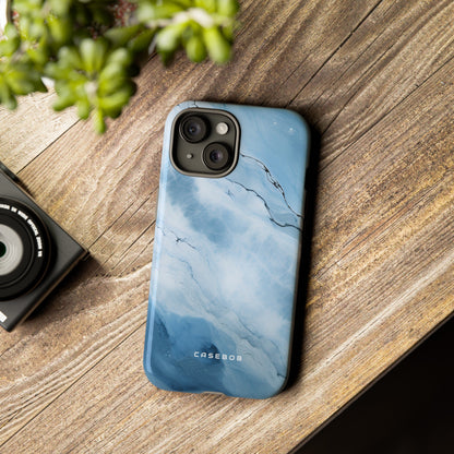 Light Navy Marble - Protective Phone Case