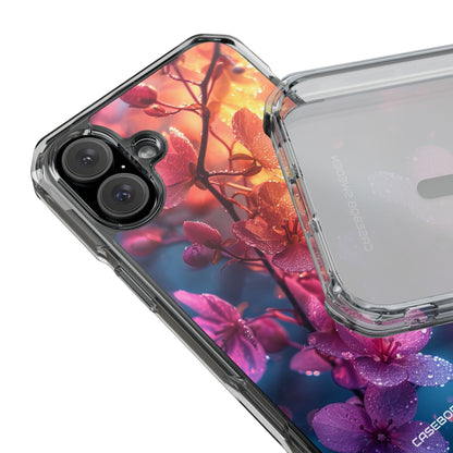 Pink Bloom Serenity - Clear Impact iPhone 16 Phone Case