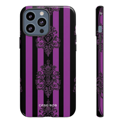 Damask Elegance Purple iPhone 13 Pro Max Case - Tough