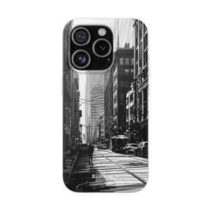 Noir Urban Serenity | Flexible Phone Case for iPhone