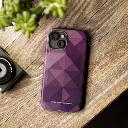 Gradient Purple Mosaic iPhone 15 - Tough Phone Case