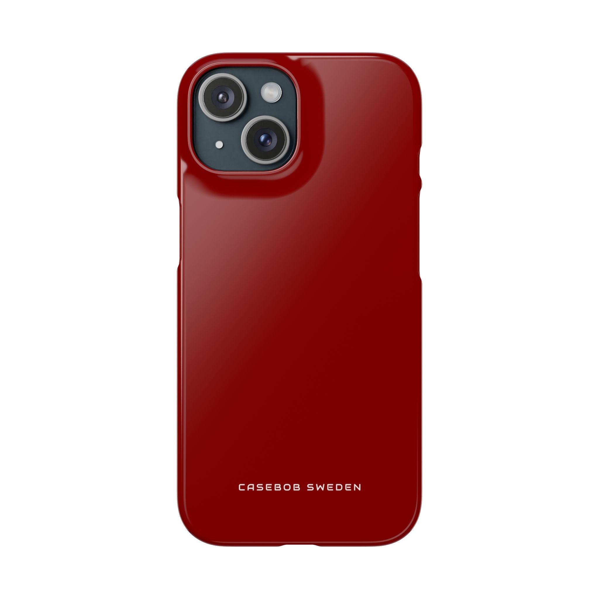 Dark Red iPhone 15 - Slim Phone Case