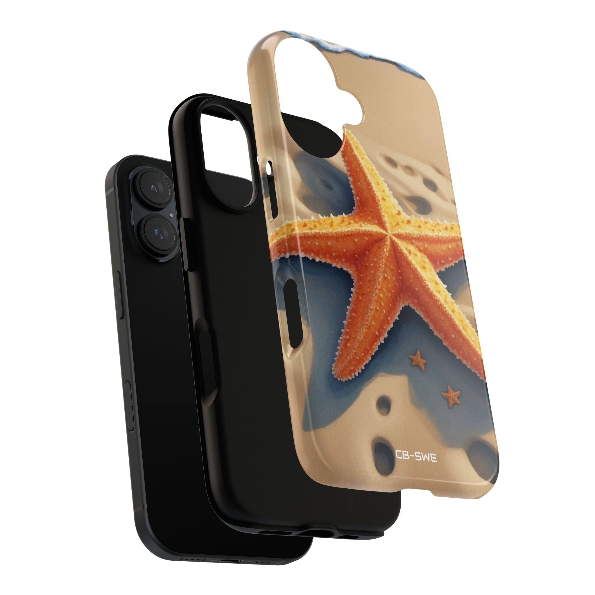 Starfish Rests On Sand - iPhone Case