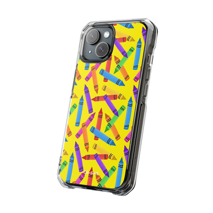 Crayons Scatter Playfully iPhone Case - Impact