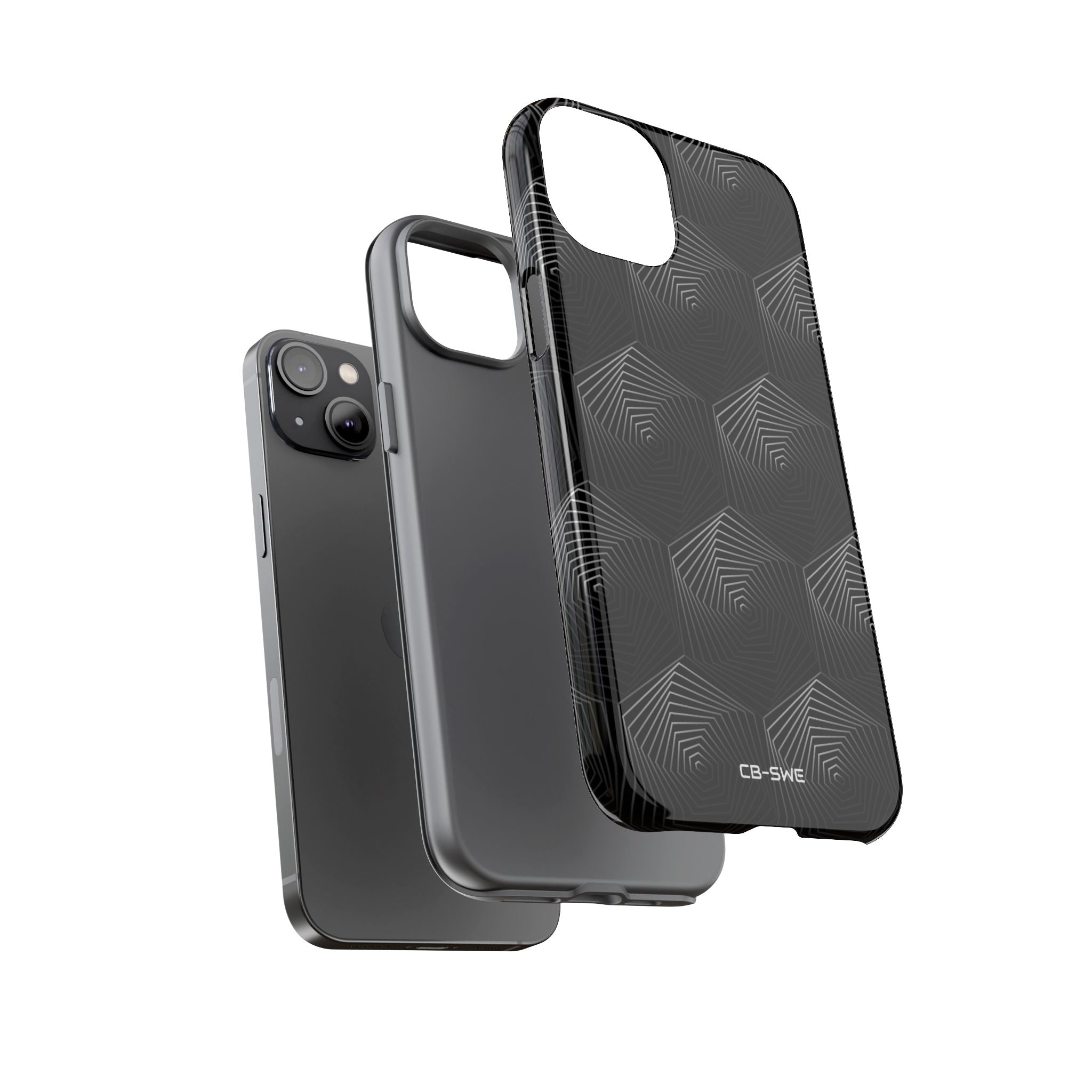 Geometric Spiral Illusion - iPhone Case