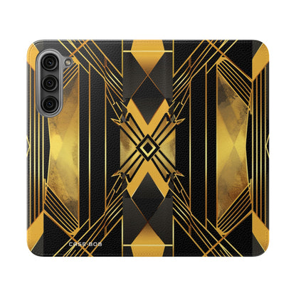 Golden Xcape - Samsung S23+ Kotelo - Lompakkokotelo