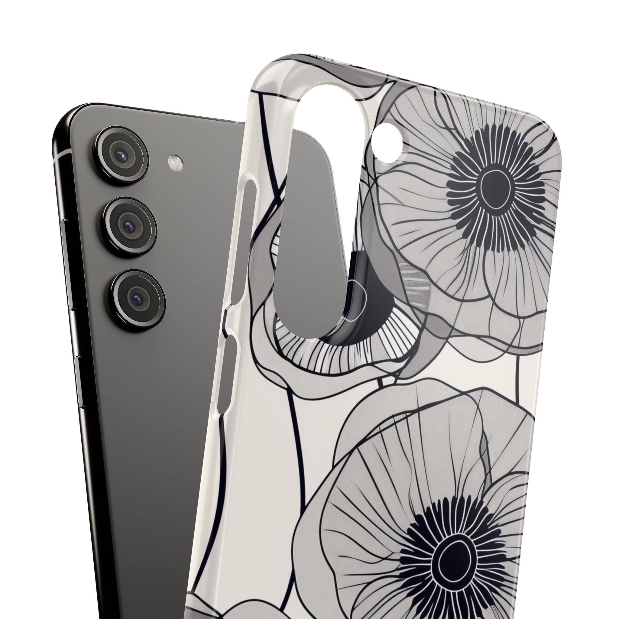 Moderne minimalistische Blumen Samsung S23 - Schlanke Handyhülle