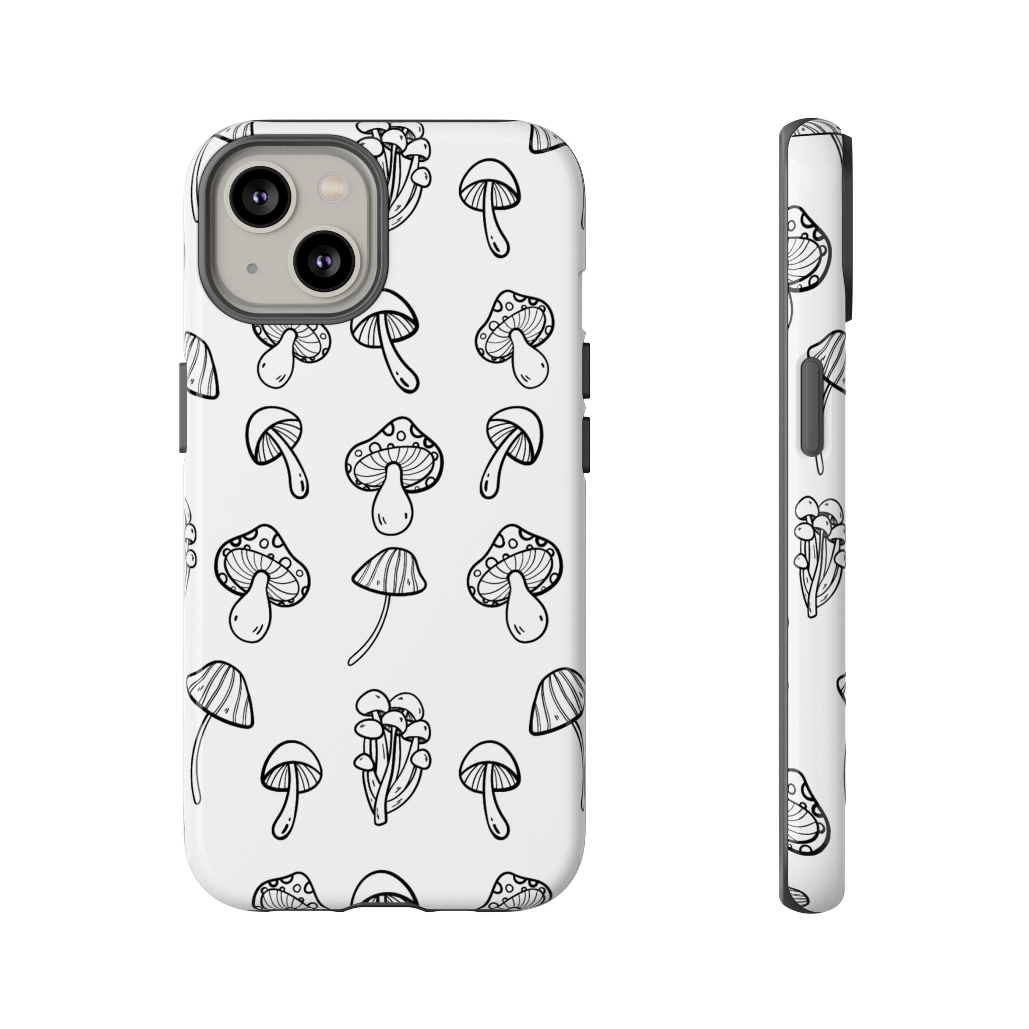 Mushroom Line Play - iPhone Case