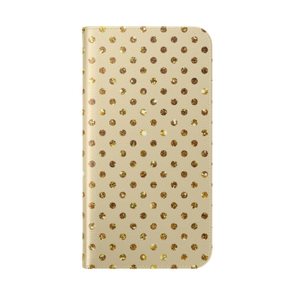Golden Sparkle - iPhone 15 Pro Max Case - Wallet