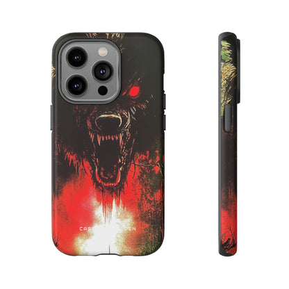 Bloodmoon Wolf's Lament iPhone 14 - Tough Phone Case