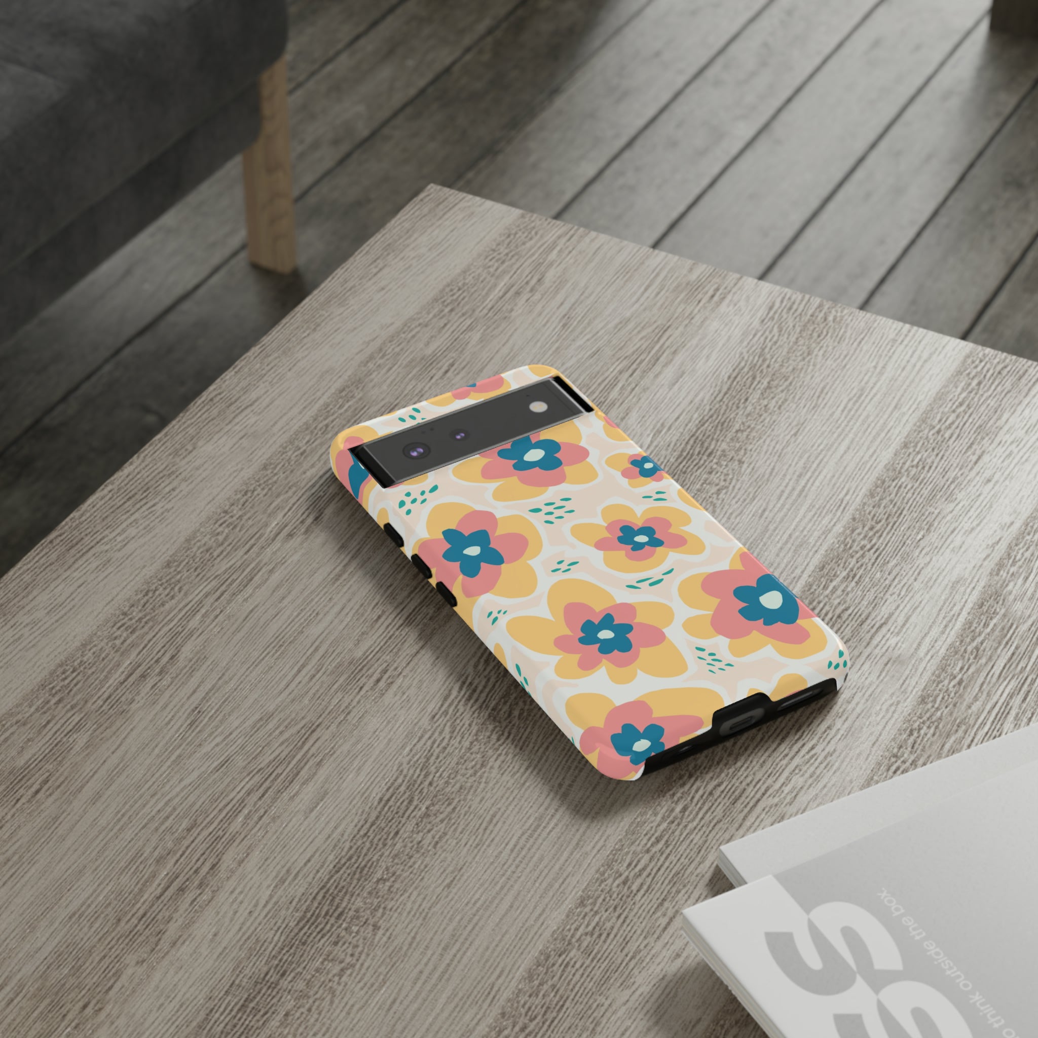 Yellow Happy Flower - Protective Phone Case