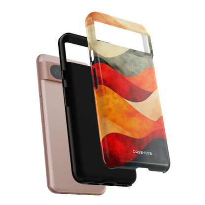 Cracked Wave Sunset Google Pixel 8 Case - Tough