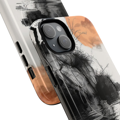 Riflesso della Luna Arancione iPhone 15 - Tough+