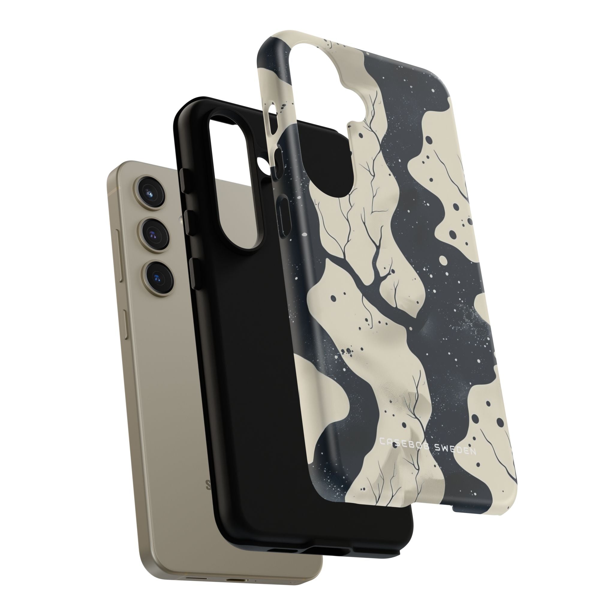 Organic Fluid Silhouettes with Cosmic Depth Samsung S24 - Tough Phone Case