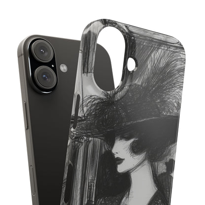 Timeless Elegance in Monochrome iPhone 16 - Slim Phone Case