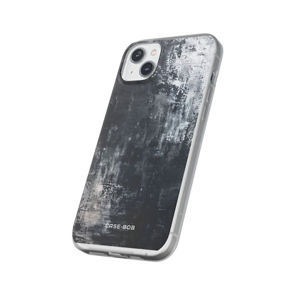 Textured Blackscape iPhone 14 Plus Case - Soft