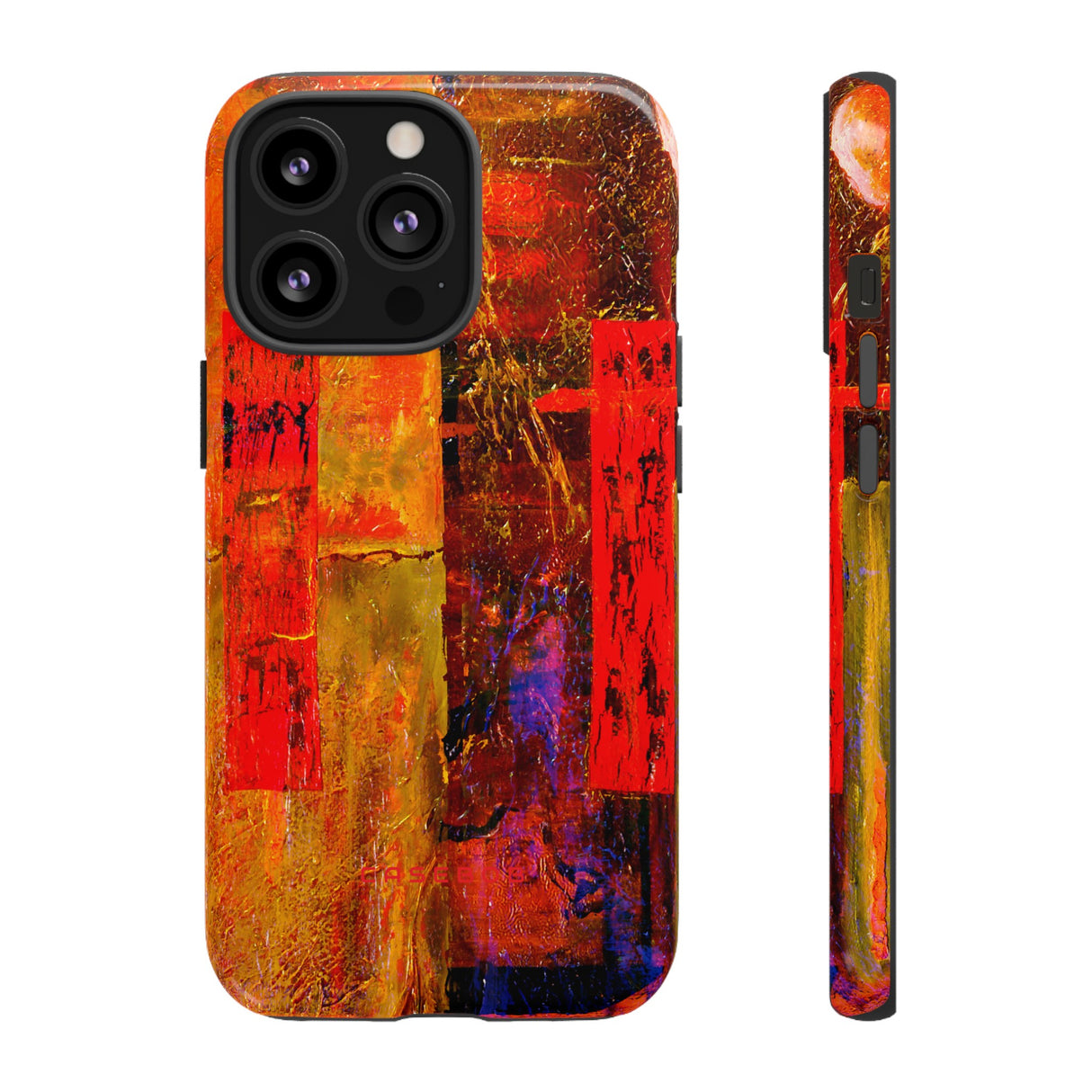 Red Oil Painting - Protective Phone Case