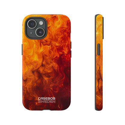 Flaming Energy Swirl iPhone 15 - Tough