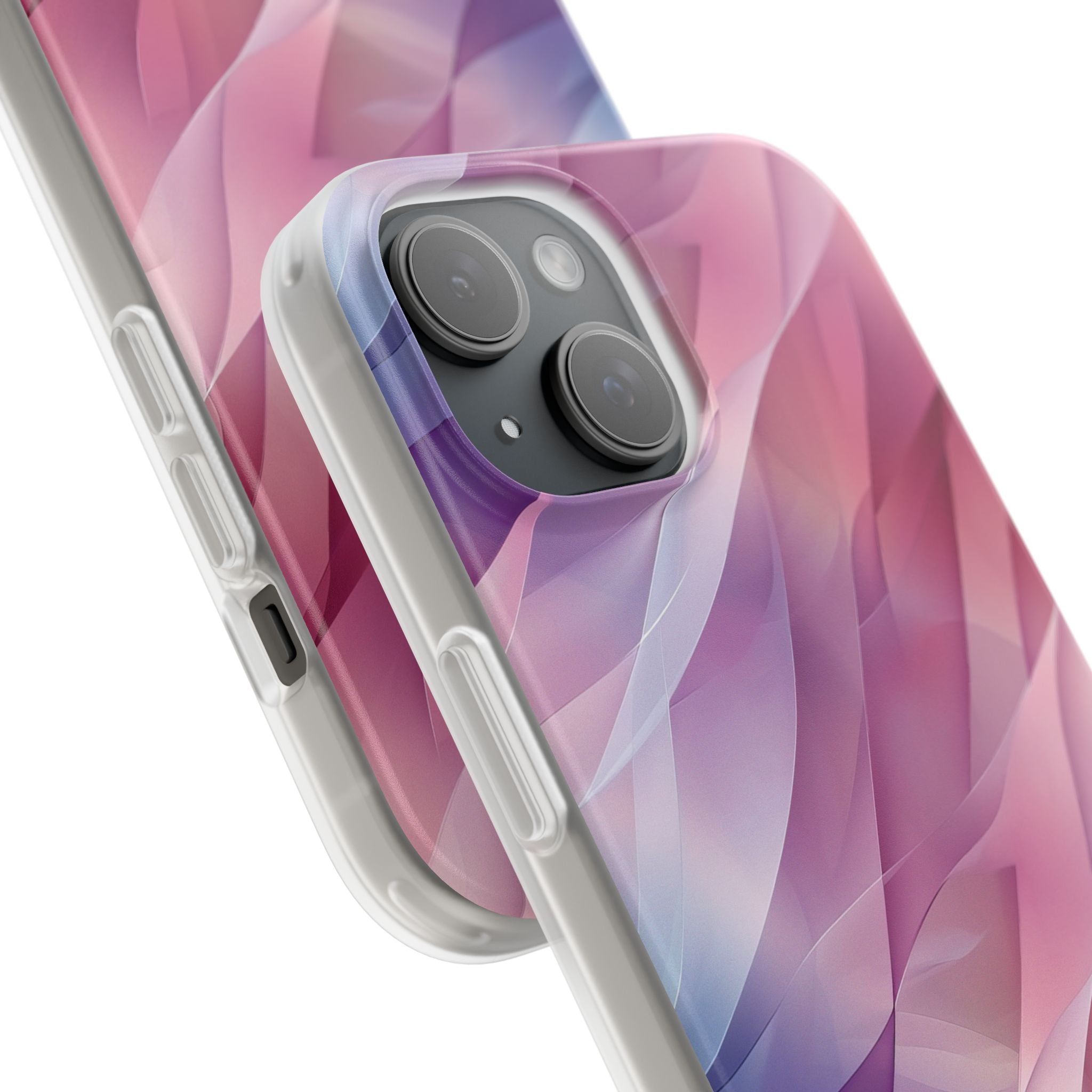 Pink Wave iPhone 15 Case - Soft