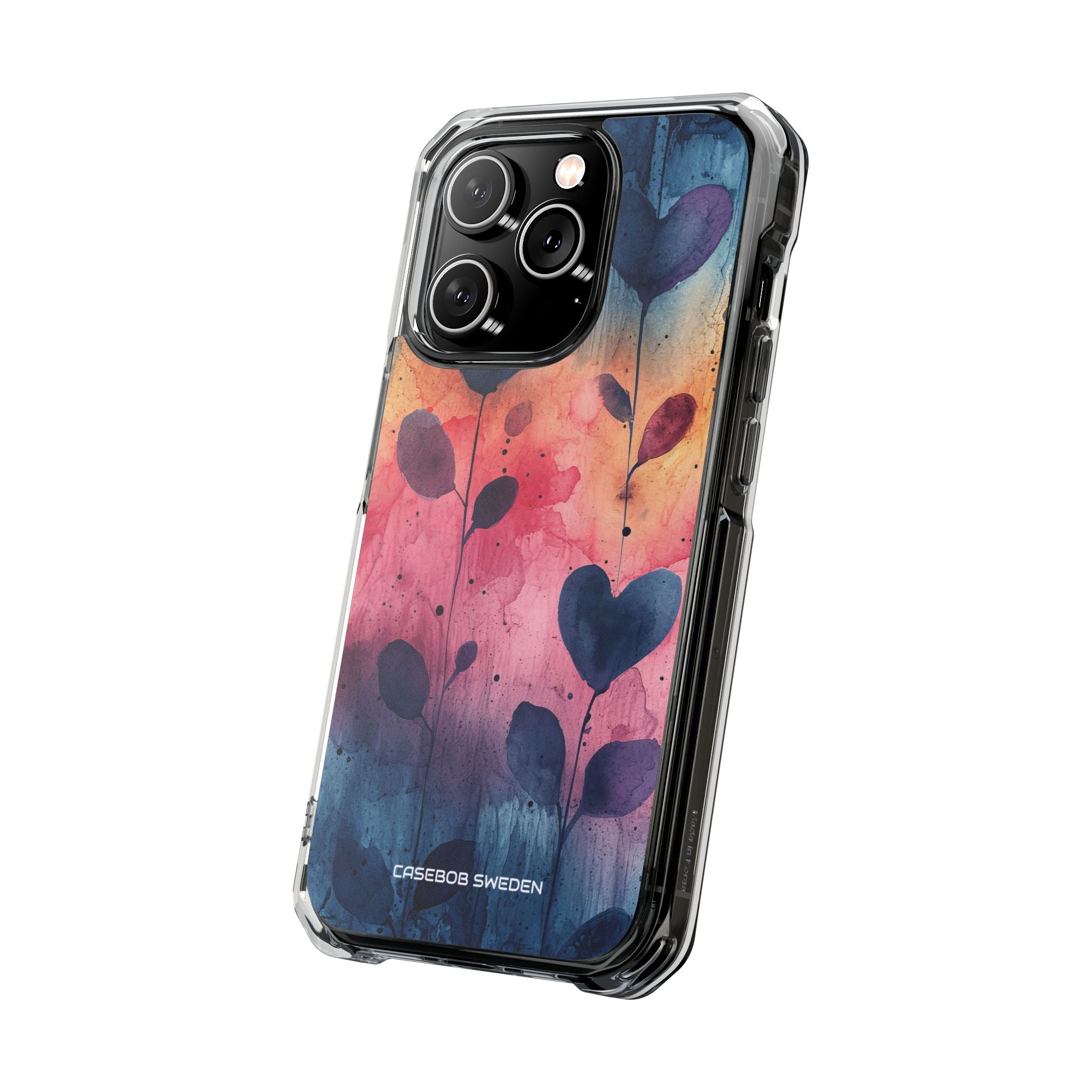 Watercolor Heart Art - Clear Impact iPhone 14 Phone Case