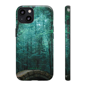 Mystical Forest with Stone Bridge - Protective Phone Case