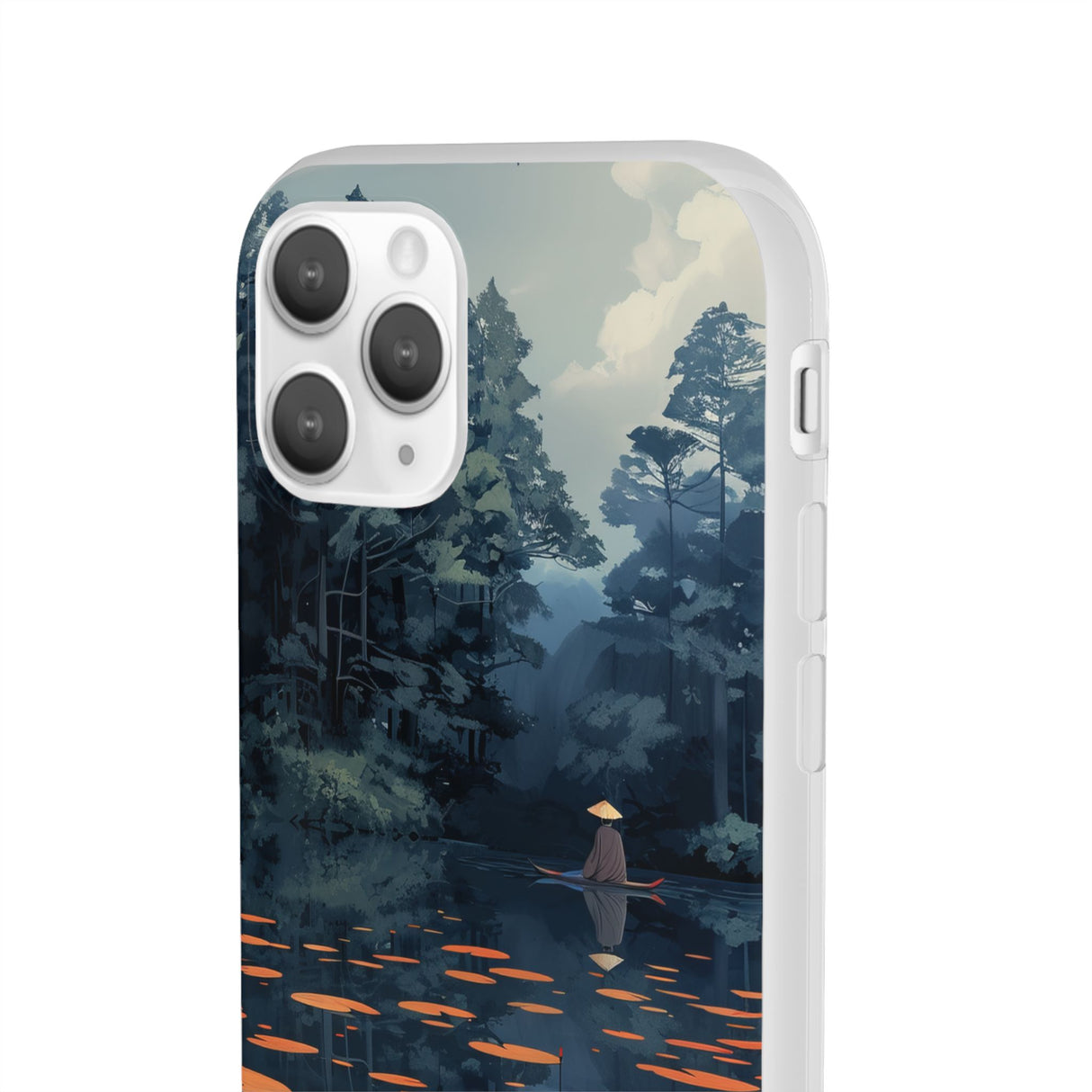 Tranquil Lotus Serenity | Flexible Phone Case for iPhone