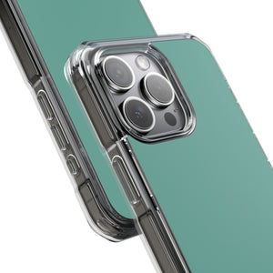 Green Sheen | Handyhülle für iPhone (Clear Impact Case – magnetisch) 