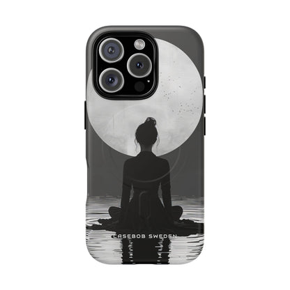 Zen Serenity Moon Reflection iPhone 16 | Tough+ Phone Case