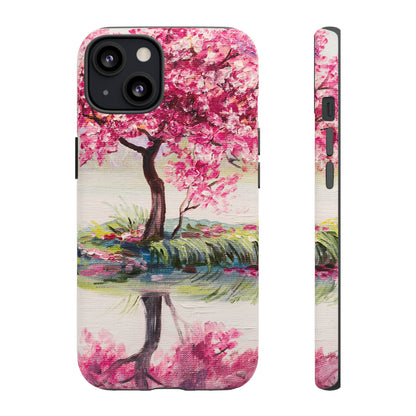 Oil painting - Oriental Cherry Tree - Protective Phone Case