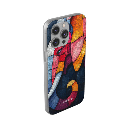 Elephant Mosaic iPhone 14 Pro Max Case - Soft
