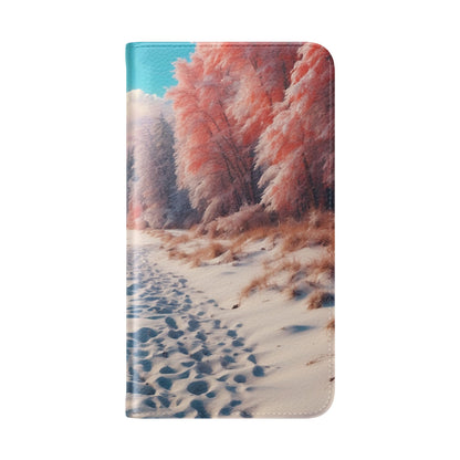 Snowy Footprints - Samsung S23 Case - Wallet