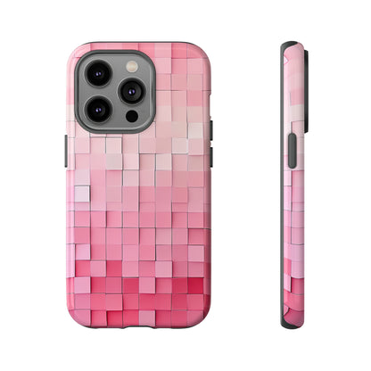 Pink Gradient Mosaic - Protective Phone Case