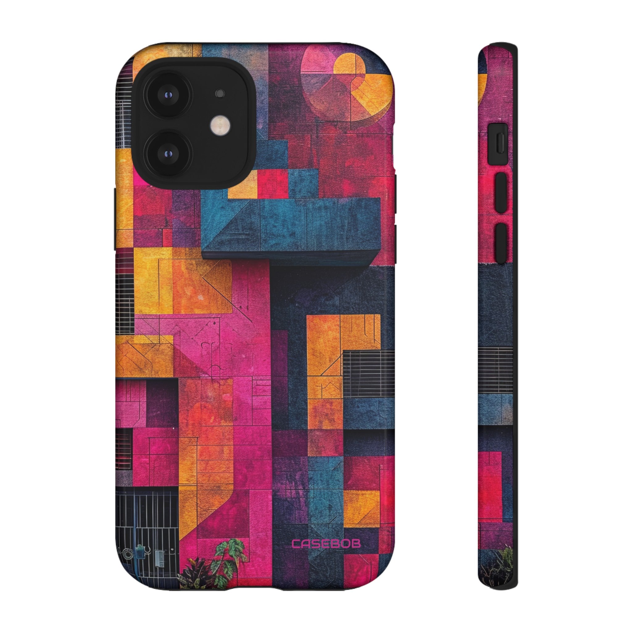 Electric Geometric Vibes - Protective Phone Case