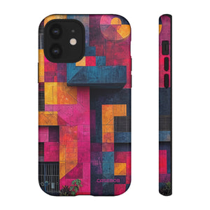 Electric Geometric Vibes - Protective Phone Case