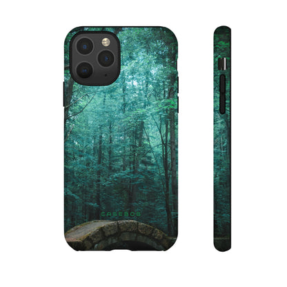 Mystical Forest with Stone Bridge - Protective Phone Case