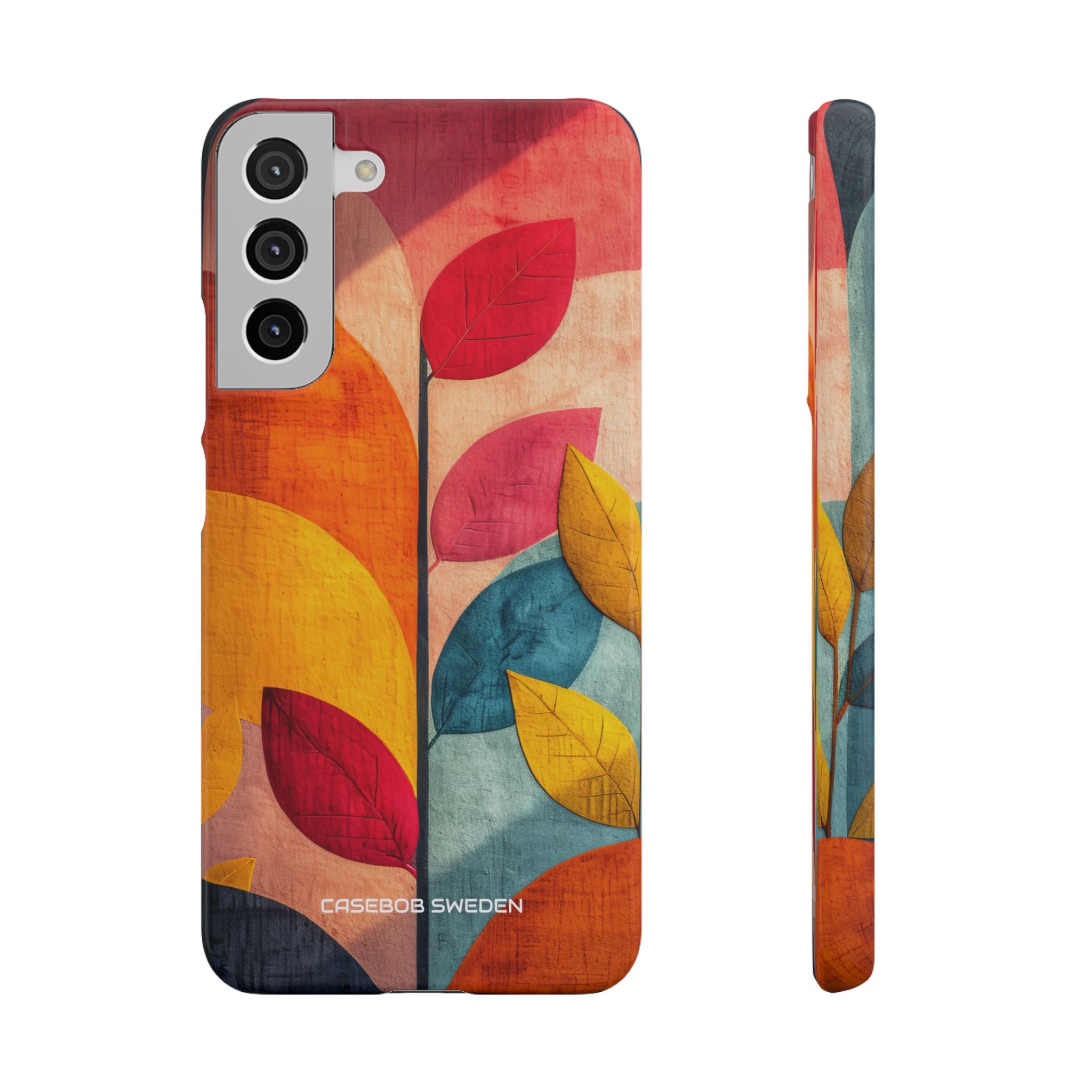 Abstract Orange Blue Design - Slim Samsung S22 Phone Case