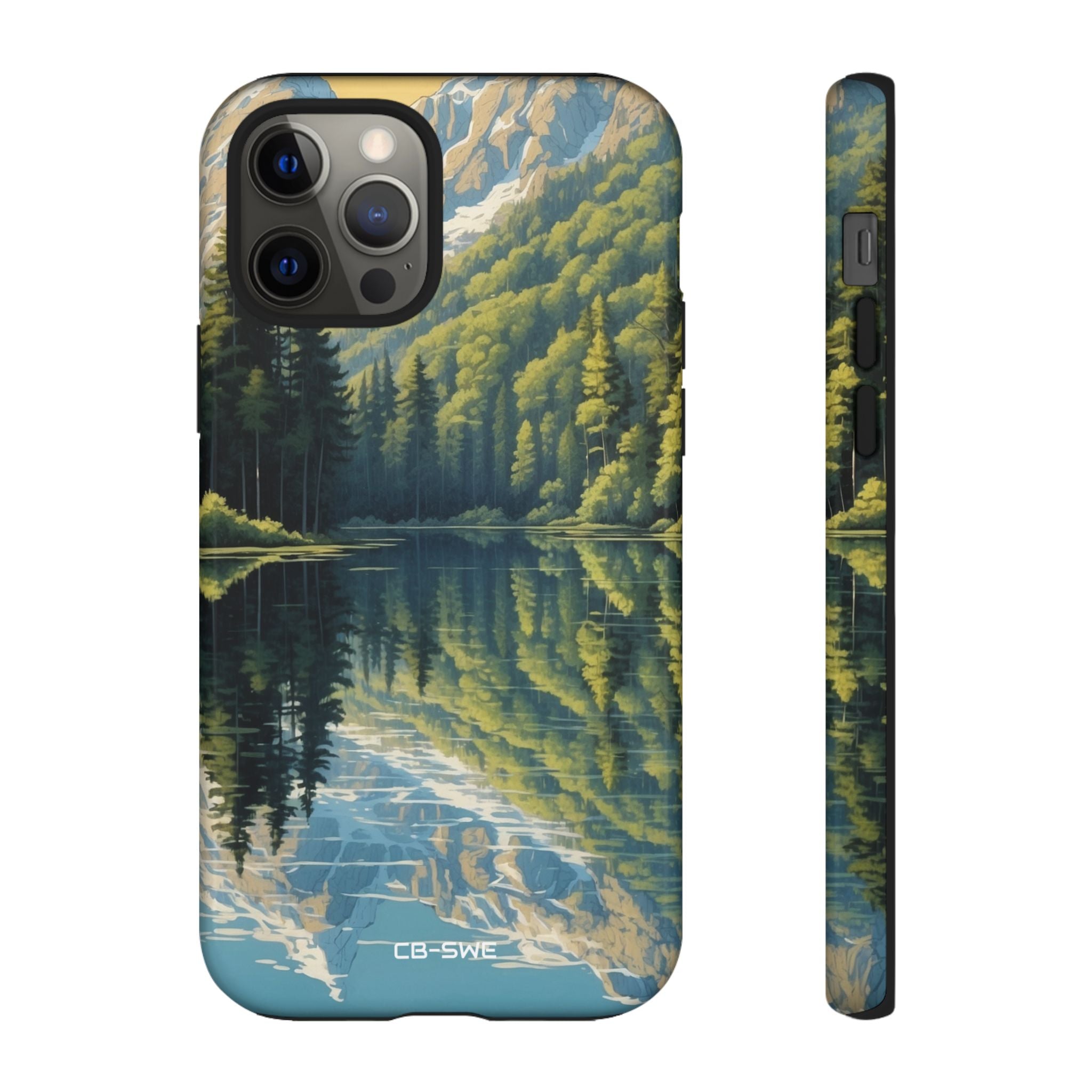 Mountain Peaks Reflect - iPhone Case