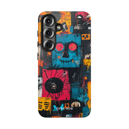 Blue Stitch Smile Samsung S25 Case - Tough