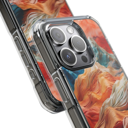 Fabric Peaks Cream iPhone 15 Pro Case - Impact