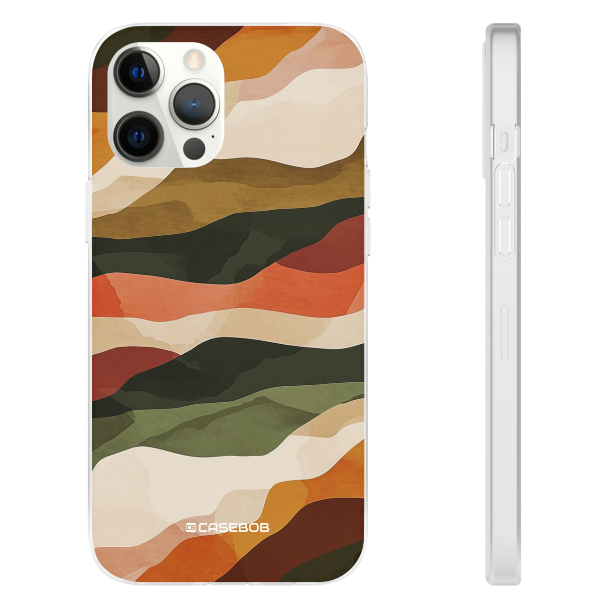 Earth Tone Pattern | Phone Case for iPhone (Flexible Case)