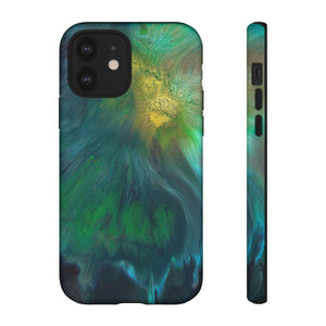 Beryll Green Ink Art iPhone Case (Protective) iPhone 12 Matte Phone Case