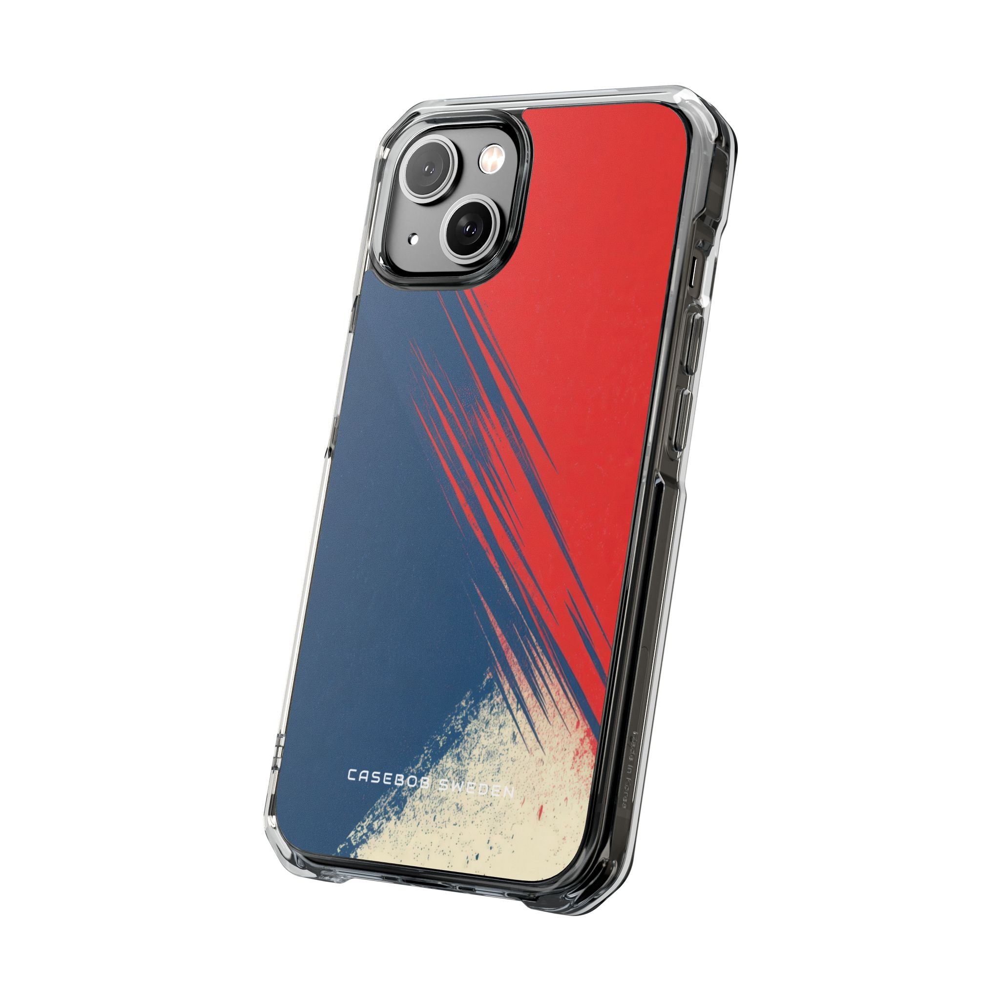 Vintage Brushstroke Harmony iPhone 14 - Clear Impact Phone Case