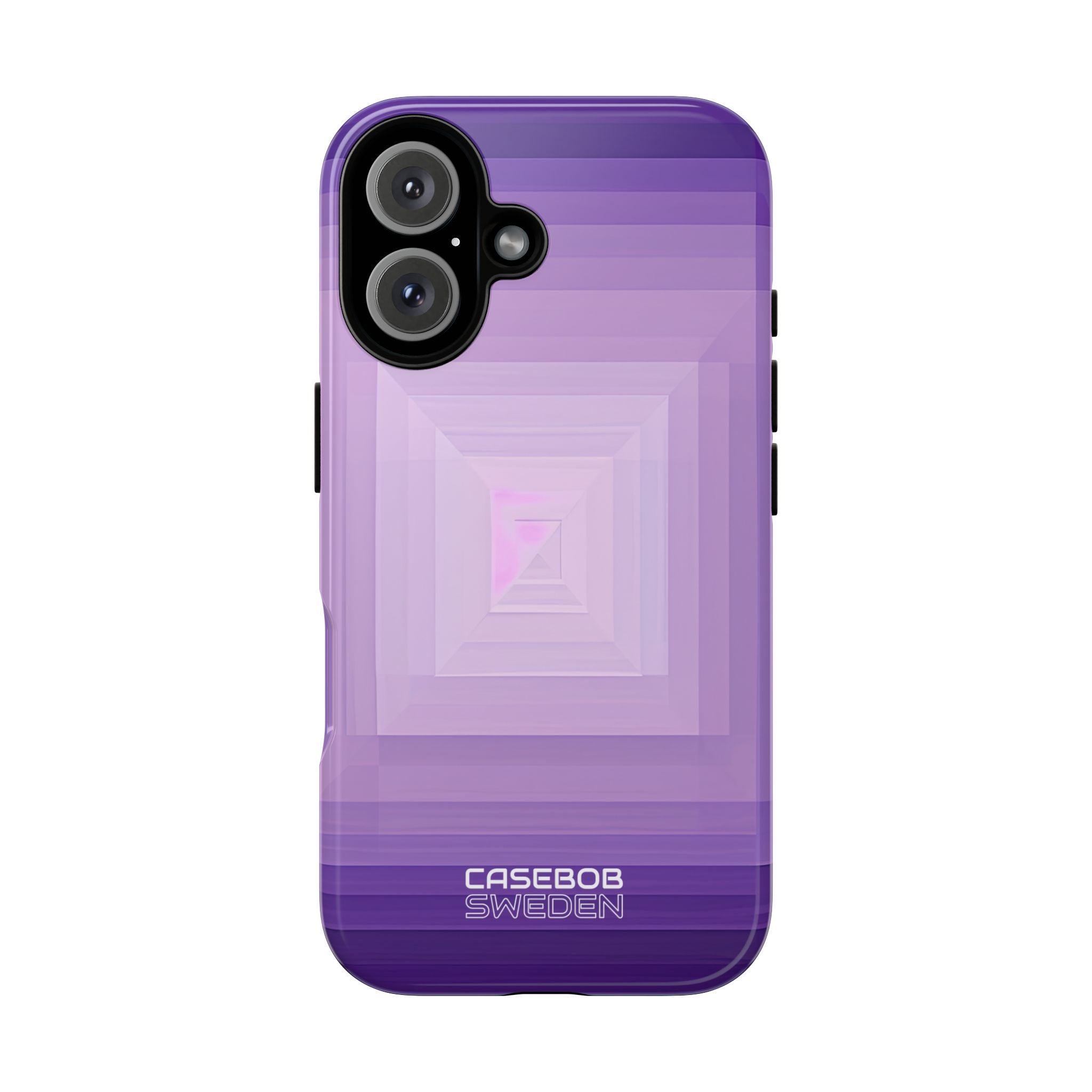 Purple Geometry Vortex iPhone 16 - Tough