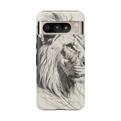 Majestic Linework Lion - Phone Case for Google Pixel