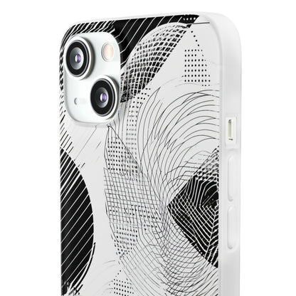 Monochrome Dynamics | Flexible Phone Case for iPhone