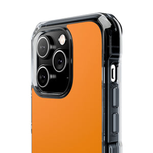 Dunkelorange | Handyhülle für iPhone (Clear Impact Case – Magnetisch)