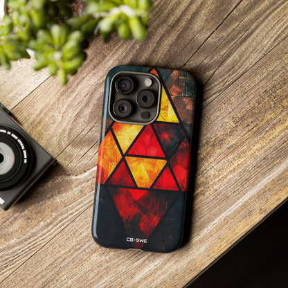 Triangles Illuminate Warmth - iPhone Case