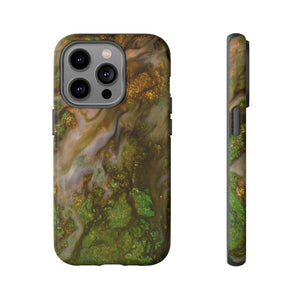 Smaragd Green Ink Art - Protective Phone Case