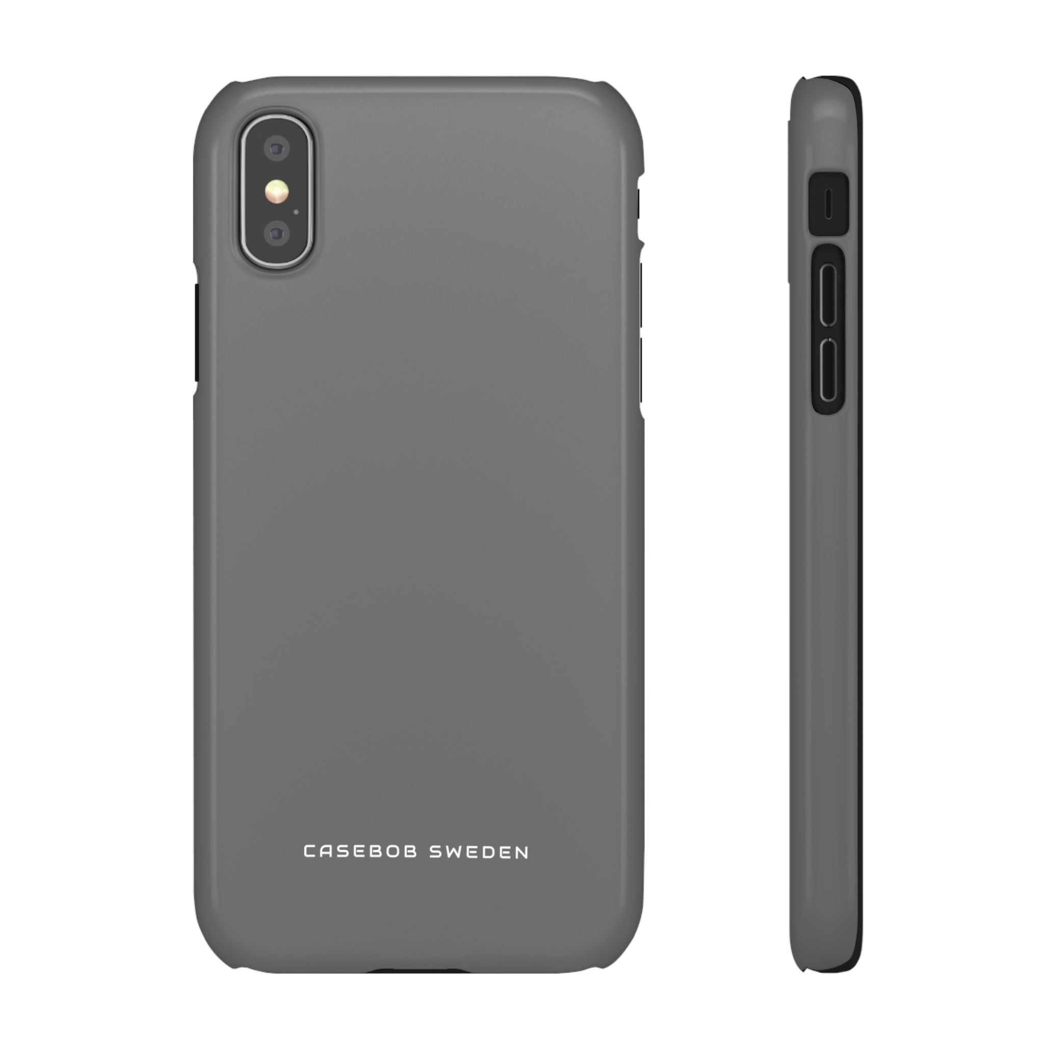 Dim Gray  iPhone X - Slim Phone Case